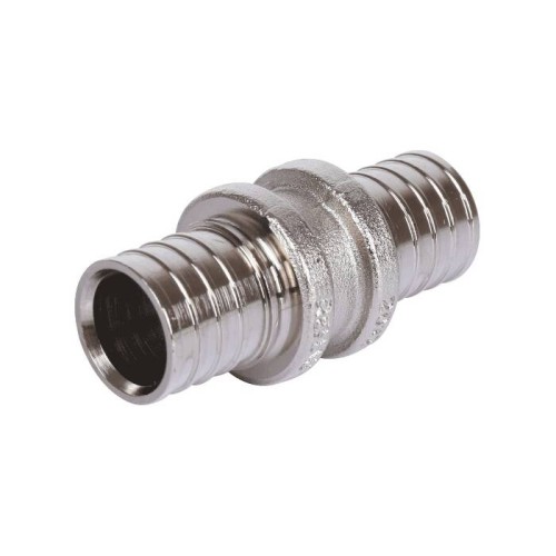 Муфта латунная для PE-X труб Дн 20 оцинкованная RAUTHERM S Rehau в Тюмени