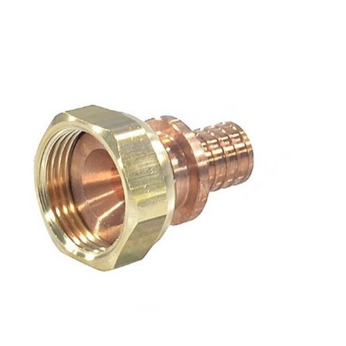 Соединитель латунный Дн 16-1/2" для PE-X труб под конус с накидной гайкой GX179 Giacomini GX179Y043 в Тюмени