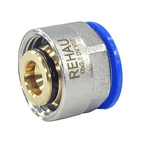 Евроконус латунный Дн 20-2,8х3/4" для PE-X труб обжим накидная гайка RAUTITAN flex Rehau в Тюмени