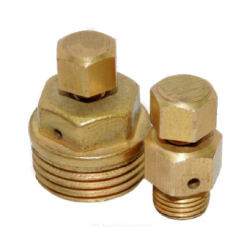 Воздухоотводчик ручной латунный М10х1,0 Ру-10 НР (НАР) угловой Цветлит ВО-1,0 в Тюмени