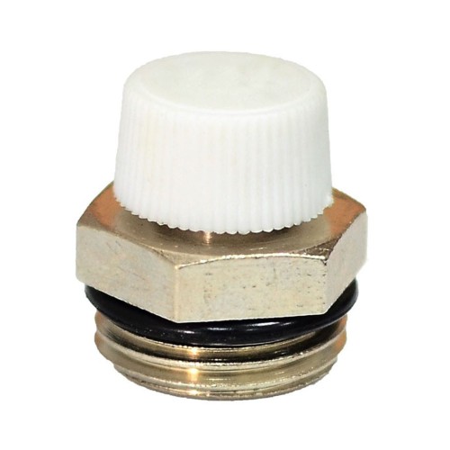 Кран Маевского ручной латунный Ду-20 (3/4") Ру-10 НР (НАР) с колпачком Ogint в Тюмени