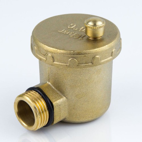 Воздухоотводчик автоматический латунный Ду-15 (1/2") Ру-10 НР (НАР) угловой Aquasfera 5004 в Тюмени