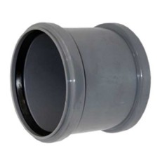Муфта канализационная PP-H двухраструбная серая Дн 40 б/нап в/к RTP (РосТурПласт)