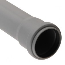 Патрубок канализационный PP-H компенсационный серый Дн 50 б/нап в/к VALFEX