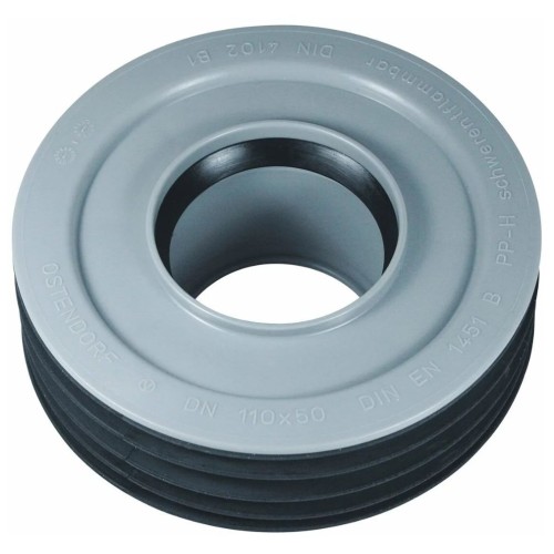 Переход канализационный PP-H внутренний серый Дн 110-50 б/нап для установки в раструб Ostendorf HT HTRI в Тюмени