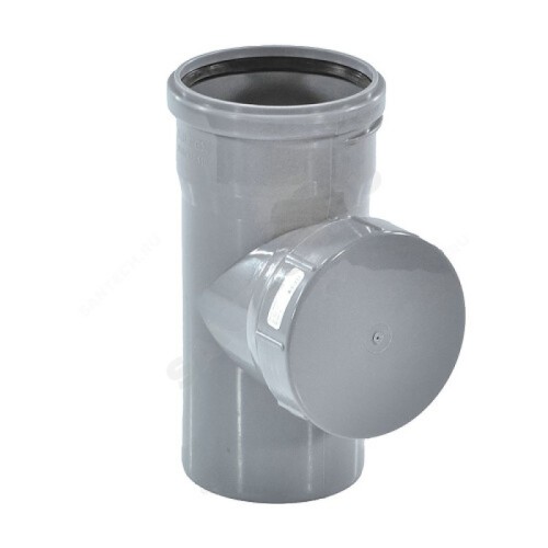 Ревизия канализационная PP-H с крышкой серая Дн 160 б/нап в/к Ostendorf HT HTRE в Тюмени