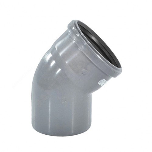 Отвод канализационный PP-MD светло-серый Дн 160 87гр (DN150) бесшумный б/нап в/к Ostendorf Skolan dB SKB в Тюмени