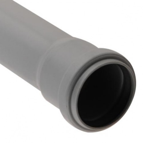 Патрубок канализационный PP-H компенсационный серый Дн 50 б/нап в/к HT HTL Ostendorf в Тюмени