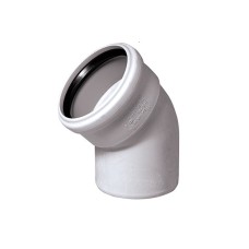 Отвод канализационный PP-M белый Дн 50 87гр бесшумный б/нап в/к RTP (РосТурПласт)