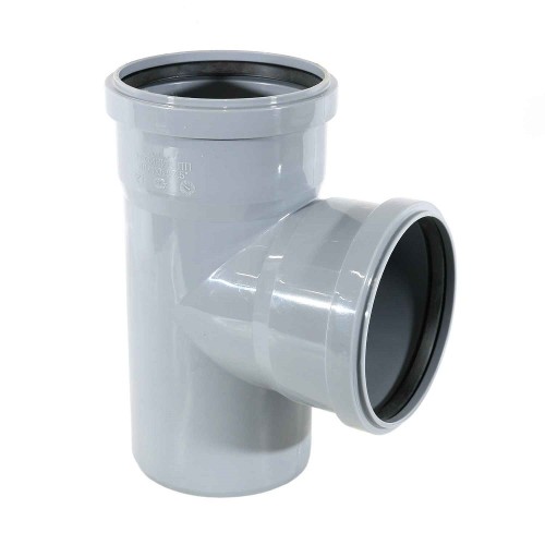 Тройник канализационный PP-MD светло-серый Дн 78-58 45гр (DN70-56) бесшумный б/нап в/к Ostendorf Skolan dB SKEA в Тюмени