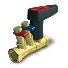 Клапан балансировочный латунный ручной с внутренней резьбой 2,5 МПа Ballorex Venturi FODRV Broen 15 мм