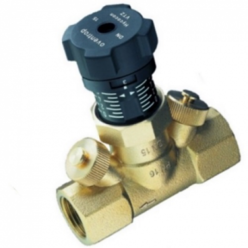 Клапан балансировочный латунный ручной с внутренней резьбой 1,6 МПа Hycocon VTZ Oventrop 32 мм в Тюмени