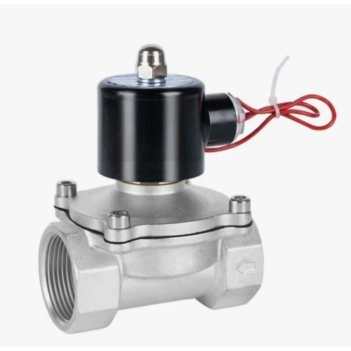 Клапан электромагнитный нержавеющий закрытый обратного действия с внутренней резьбой 1,6 МПа 25х98,9 мм 1" в Тюмени