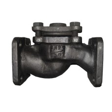 Клапан обратный чугунный подъемный фланцевый 2,5 МПа 16кч9нж 32х180 мм