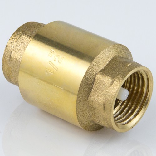 Клапан обратный латунный осевой пружинный с внутренней резьбой 2,5 МПа NRV-R Ридан 20 мм 3/4" в Тюмени