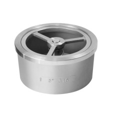 Клапан обратный нержавеющий Y-тип межфланцевый 2,5 МПа D71-H71W ABRA 20х28 мм