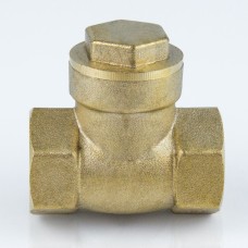 Клапан обратный латунный Y-тип с внутренней резьбой EPDM 1,6 МПа Aquasfera 3004 Aquasfera 25х57 мм