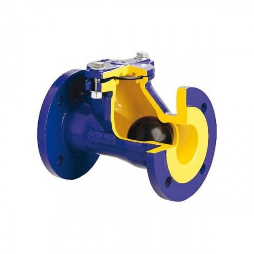 Клапан обратный чугунный Y-тип фланцевый NBR 1,6 МПа D-022 ABRA 65х240 мм в Тюмени