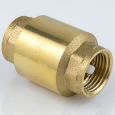 Клапан обратный латунный осевой пружинный с внутренней резьбой 4,0 МПа Aquasfera 3002 Aquasfera 25х58,5 мм