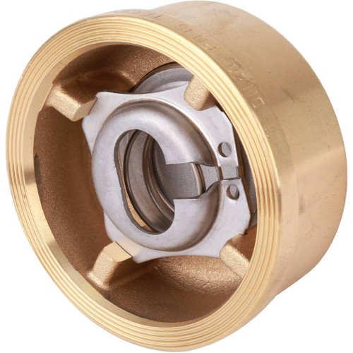 Клапан обратный латунный осевой пружинный межфланцевый 1,6 МПа CA7441 Tecofi 50х40 мм в Тюмени