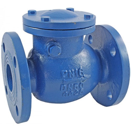 Клапан обратный чугунный поворотный фланцевый 1,6 МПа 302A Zetkama 100х300 мм в Тюмени