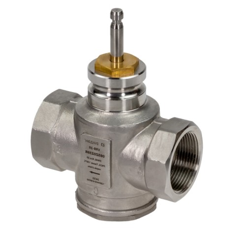 Клапан регулирующий нержавеющий трехходовой с внутренней резьбой 2,5 МПа VRB-3R Ридан 25х90 мм 1" в Тюмени