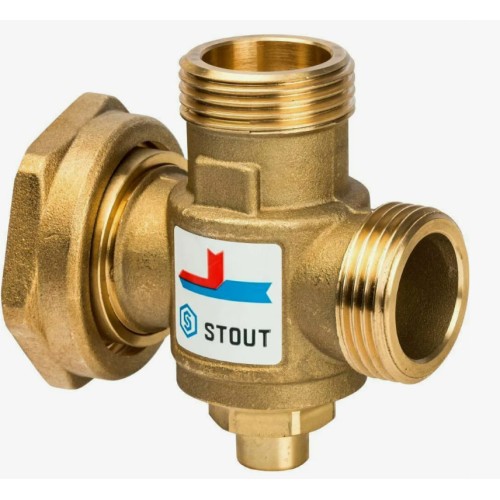 Клапан смесительный латунный термостатический седельный с наружной резьбой-накидной гайкой 1,0 МПа VTA377 Esbe 40 мм 1" в Тюмени