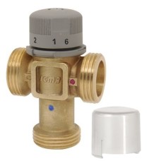Клапан смесительный латунный термостатический седельный с внутренней резьбой 1,0 МПа Icma 15х65 мм