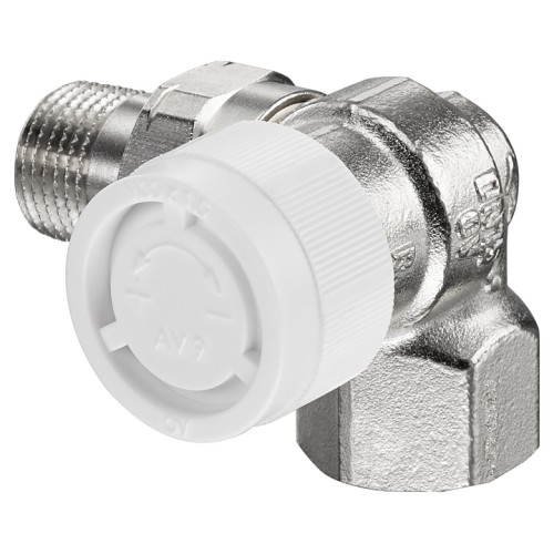 Клапан термостатический трехосевой правый Ду-15 (1/2") Ру-10 ВР-НР (ВН-НАР) серия AV9 Oventrop в Тюмени