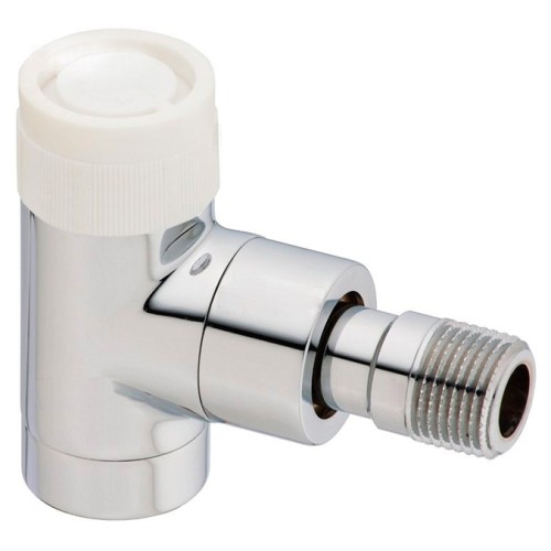 Клапан термостатический угловой Ду-15 (1/2") Ру-10 ВР-НР (ВН-НАР) хром серия E Oventrop в Тюмени