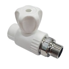 Клапан запорный PP-R наружная резьба 2,5 МПа RTP (РосТурПласт) 20 мм 1/2" ГОСТ 32415-2013