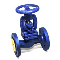 Клапан запорный сальниковый чугунный фланцевый 1,6 МПа 215A Zetkama 50х230 мм