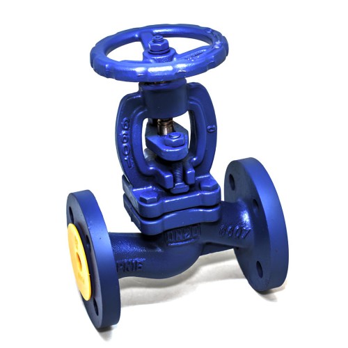 Клапан запорный сальниковый чугунный фланцевый 1,6 МПа 215A Zetkama 50х230 мм в Тюмени