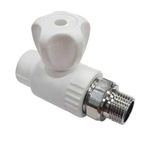 Клапан запорный PP-R наружная резьба 2,5 МПа VALFEX 20 мм 1/2" ГОСТ 32415-2013 в Тюмени