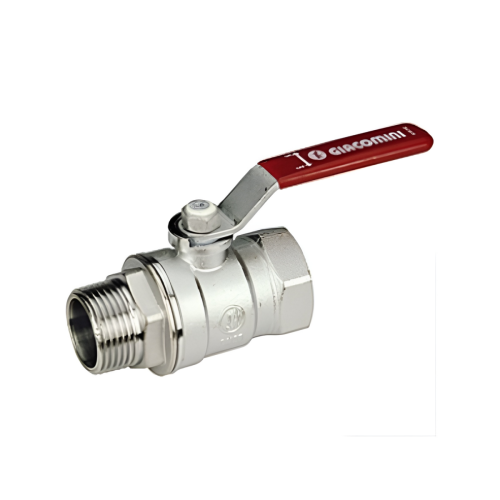 Кран запорный латунный стандартнопроходной с ручкой-рычагом ВР-НР Ру 42 R254DL Giacomini 15х64 мм 1/2" в Тюмени