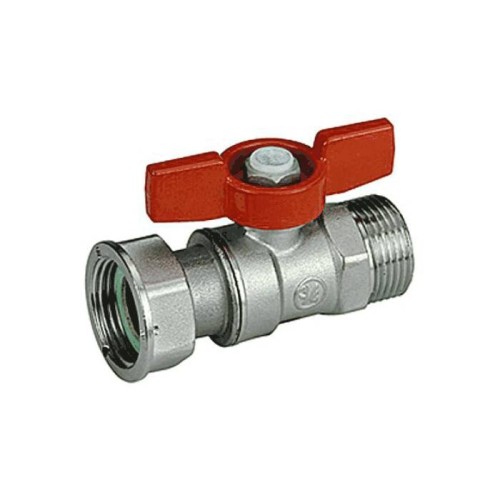 Кран запорный латунный стандартнопроходной с ручкой-бабочкой ВР-накидная гайка Ру 42 R251P Giacomini 15х76 мм 3/4" в Тюмени