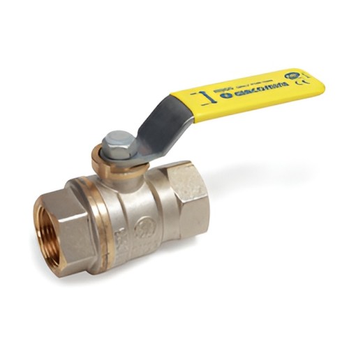 Кран запорный латунный полнопроходной с ручкой-рычагом ВР (ВН) Ру 5 R950 Giacomini 8 мм 1/4" в Тюмени