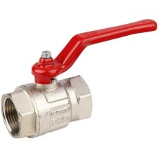 Кран запорный латунный полнопроходной с ручкой-рычагом ВР (ВН) Ру 40 BV.511 MVI 15 мм 1/2"