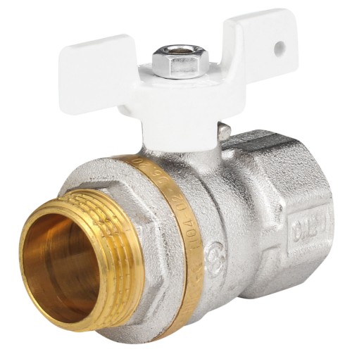 Кран запорный латунный стандартнопроходной с ручкой-бабочкой ВР (ВН) Ру 40 Aquasfera Standard 1133 Aquasfera 15 мм 1/2" в Тюмени