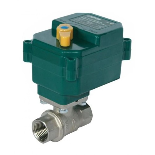 Кран шаровый латунный с электроприводом полнопроходной ВР (ВН) Ру 40 Neptun Bugatti 15 мм 1/2" в Тюмени