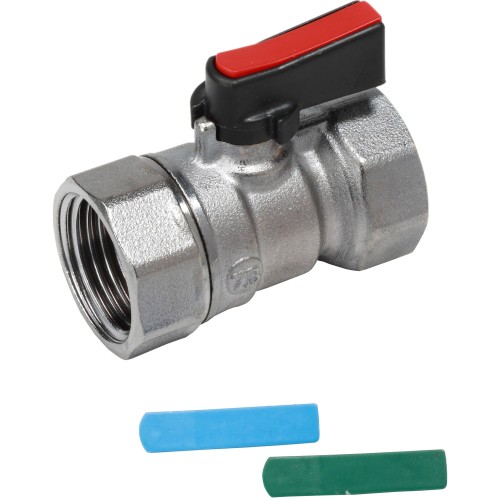 Кран запорный латунный стандартнопроходной с ручкой-флажком ВР (ВН) Ру 16 R690 Giacomini 15х46 мм 1/2" в Тюмени