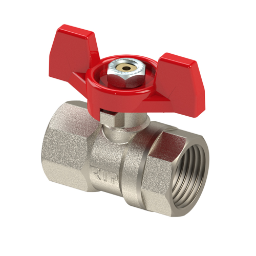 Кран запорный латунный стандартнопроходной с ручкой-бабочкой ВР (ВН) Ру 42 R251D Giacomini 10х45 мм 3/8" в Тюмени