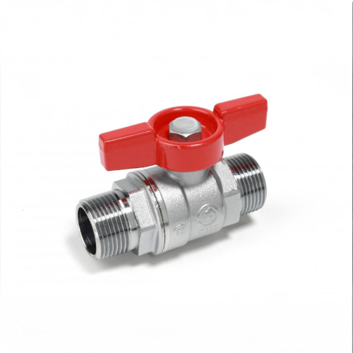 Кран запорный латунный полнопроходной с ручкой-бабочкой НР Ру 42 R913 Giacomini 15х73 мм 1/2" в Тюмени