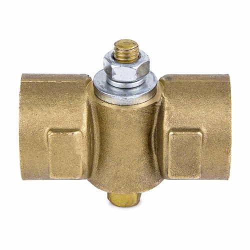 Кран латунный трехходовой стандартнопроходной для манометра без фланца и ручки ВР (ВН) Ру 16 11Б18БК, КПТ ВИПРА 15 мм 1/2" в Тюмени