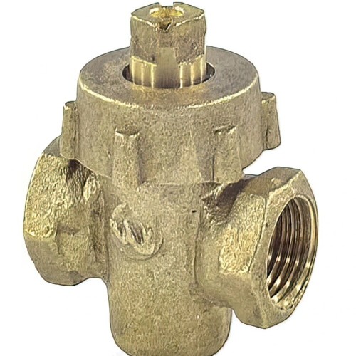 Кран латунный пробко-сальниковый стандартнопроходной ВР (ВН) Ру 10 11б6бк ККАЗ 15х55 мм 1/2" в Тюмени