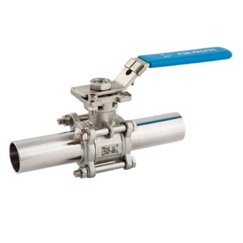 Кран шаровый нержавеющий под приварку стандартнопроходной Ру 40 AISI 316 BV61A ABRA 65х185 мм 2 1/2" в Тюмени