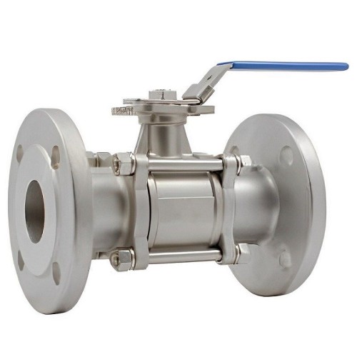 Кран запорный нержавеющий фланцевый полнопроходной ручка-рычаг Ру 40 AISI 316 BV18 АДЛ 15 мм в Тюмени