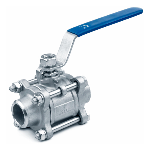 Кран запорный нержавеющий под приварку полнопроходной ручка-рычаг Ру 63 AISI 316 BV17 АДЛ 50 мм в Тюмени