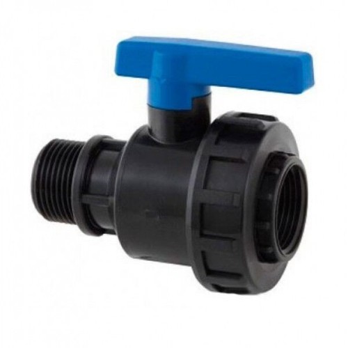 Компрессионный кран ПНД Дн 1"-1" ВР-НР (ВН-НАР) Ру-10 RTP (РосТурПласт) в Тюмени