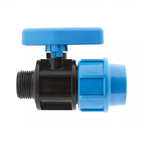 Компрессионный кран ПНД Дн 20-1/2" Ру-16 НР (НАР) Джилекс в Тюмени